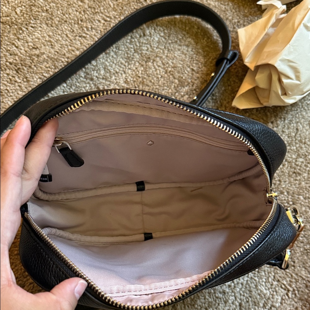 Kate Spade Black Pebbled Leather Shoulder Bag - Picture 7 of 11